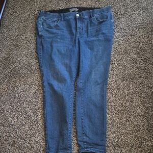 Torrid Dark Blue Skinny Jeans
